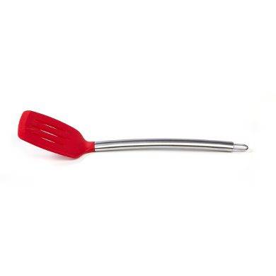 Biradlı Silikon Spatula, Kırmızı, 35 cm