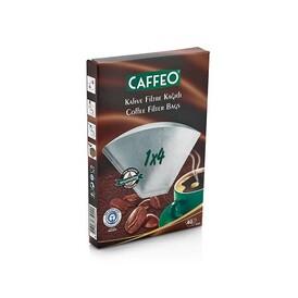 CAFFEO - Caffeo Kahve Filtre Kağıdı 1x4, 40 Adet, Beyaz