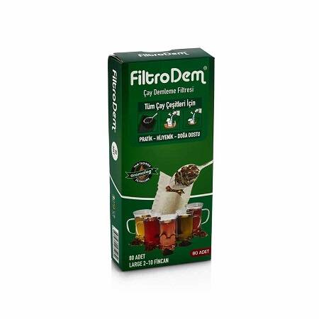 Filtrodem L 1-10 Fincan Çay Demleme Poşeti, 80 Adet