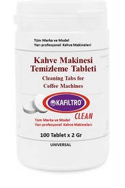 KAFILTRO - Kafiltro Kahve Makinesi Temizlik Tableti 2 gr, 100 Adet