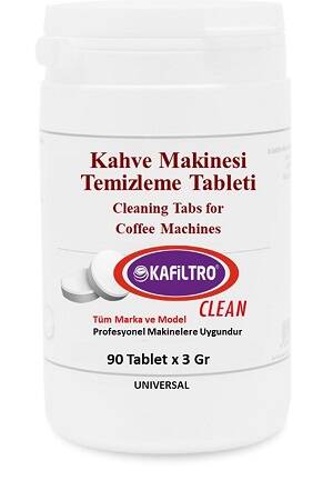 Kafiltro Kahve Makinesi Temizlik Tableti 3 gr, 90 Adet