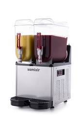 SAMIXIR - Samixir Slush Twin Granita Meyve Suyu Dispenseri, 12+12 L, Inox