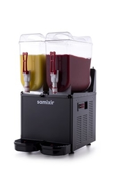 SAMIXIR - Samixir Slush Twin Granita Meyve Suyu Dispenseri, 12+12 L, Siyah