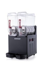 Samixir Slush Twin Granita Meyve Suyu Dispenseri, 12+12 L, Siyah - Thumbnail